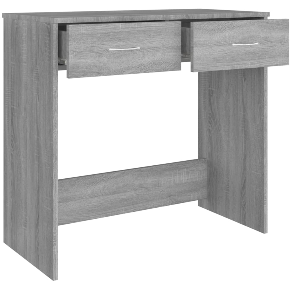 vidaXL 2 Drawer Study Desk Grey Sonoma Image 6