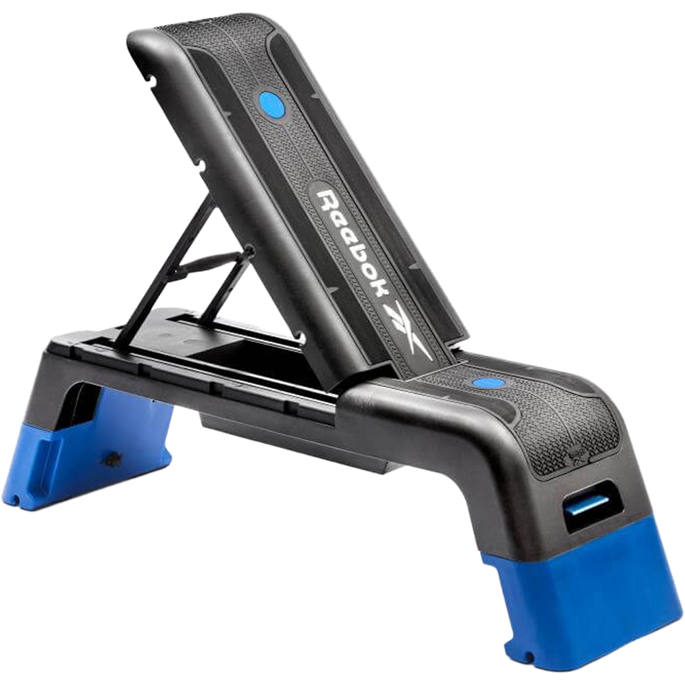 Reebok Blue Aerobic Step with Adjustable Weight Bench Image 1