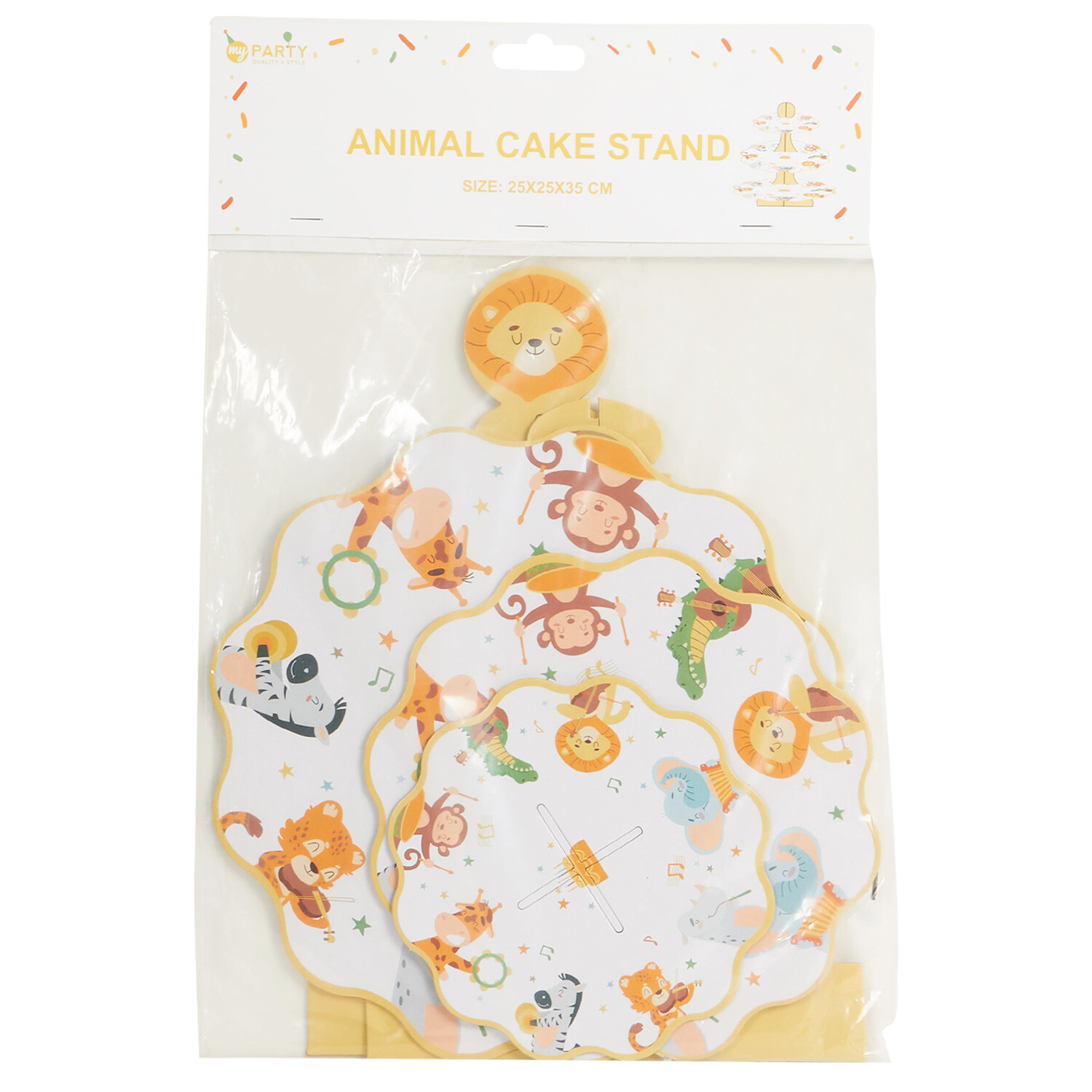 Safari Party Cake Stand - Multicolour Image 2
