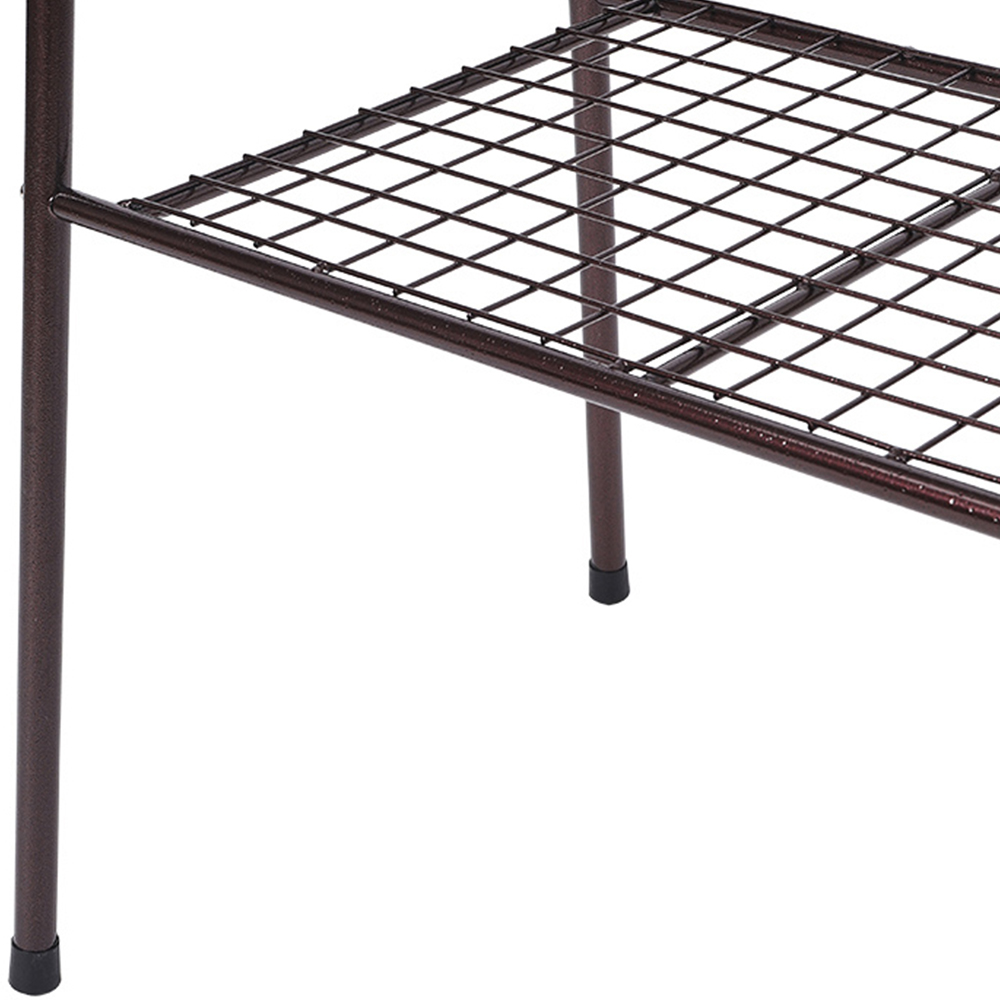 H&O Direct 5 Tier Black Clothes Rack with 2 Rods and 6 Shelves Image 3