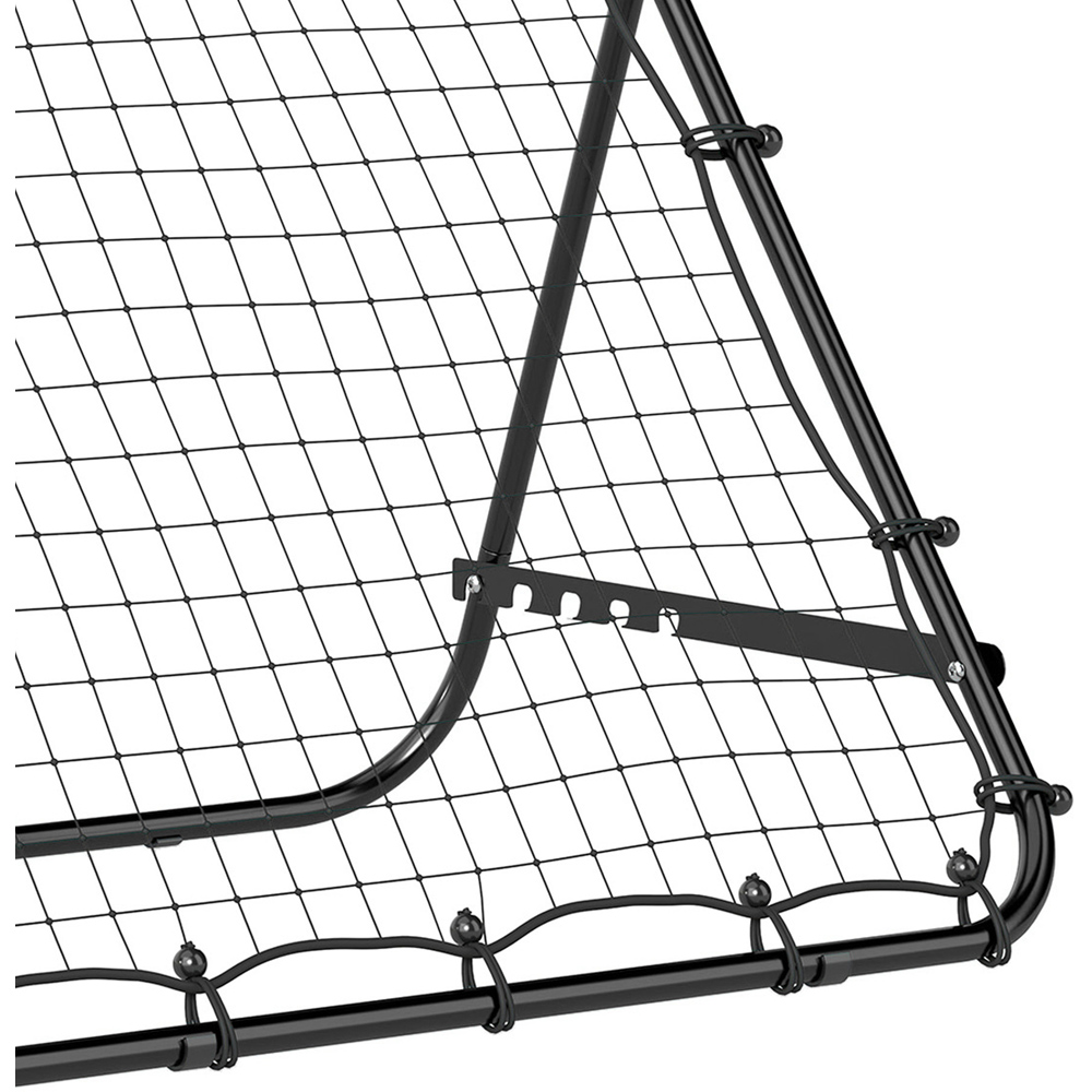 HOMCOM Adjustable Football Rebounder Net Training Aid Black Image 5