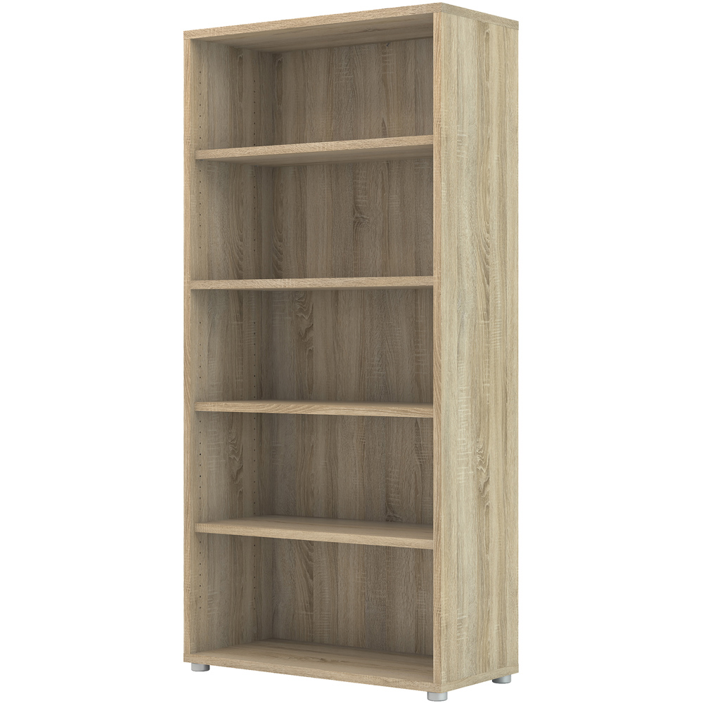 Florence 4 Shelf Oak Bookcase Image 4