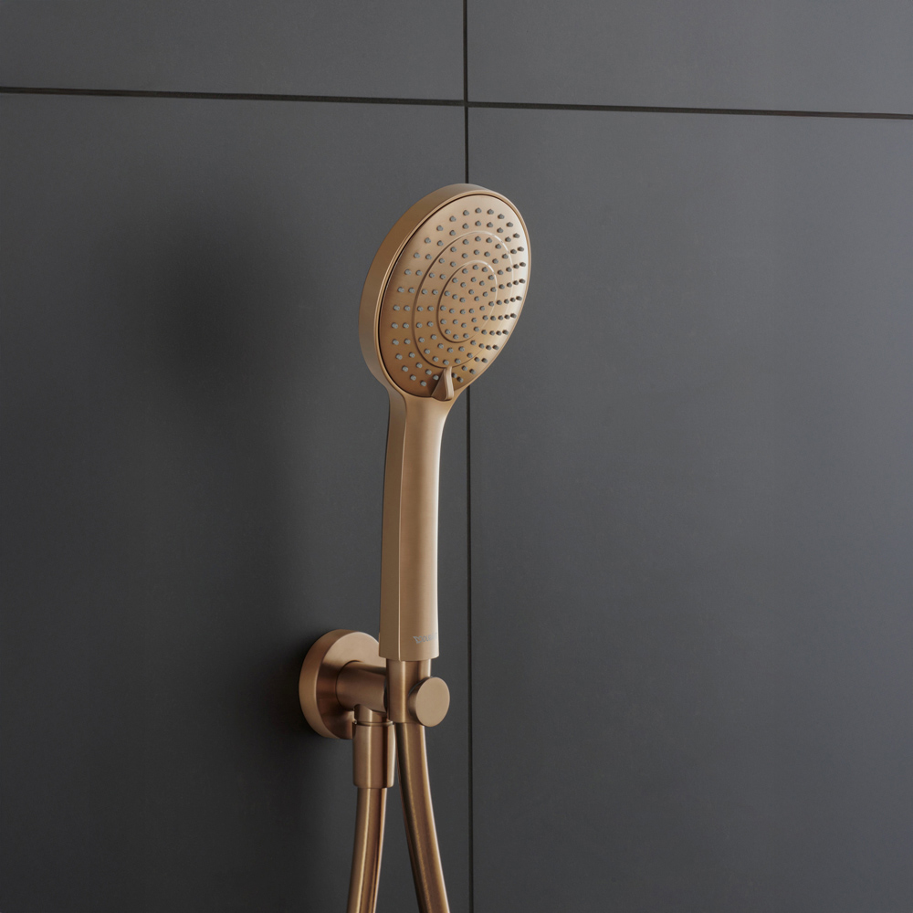 Duravit MinusFlow Brushed Bronze Jet Hand Shower Image 2