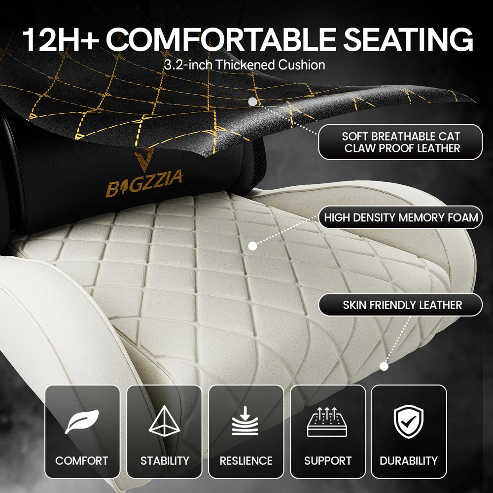 Rattrix Green Reclining RGB Gaming Chair with LED Lights and Footrest Image 4