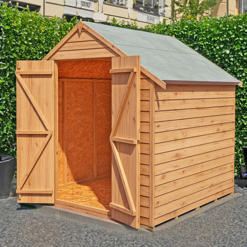 Shire GB Garden Value 6 x 6ft Overlap Double Door Garden Shed Image 3