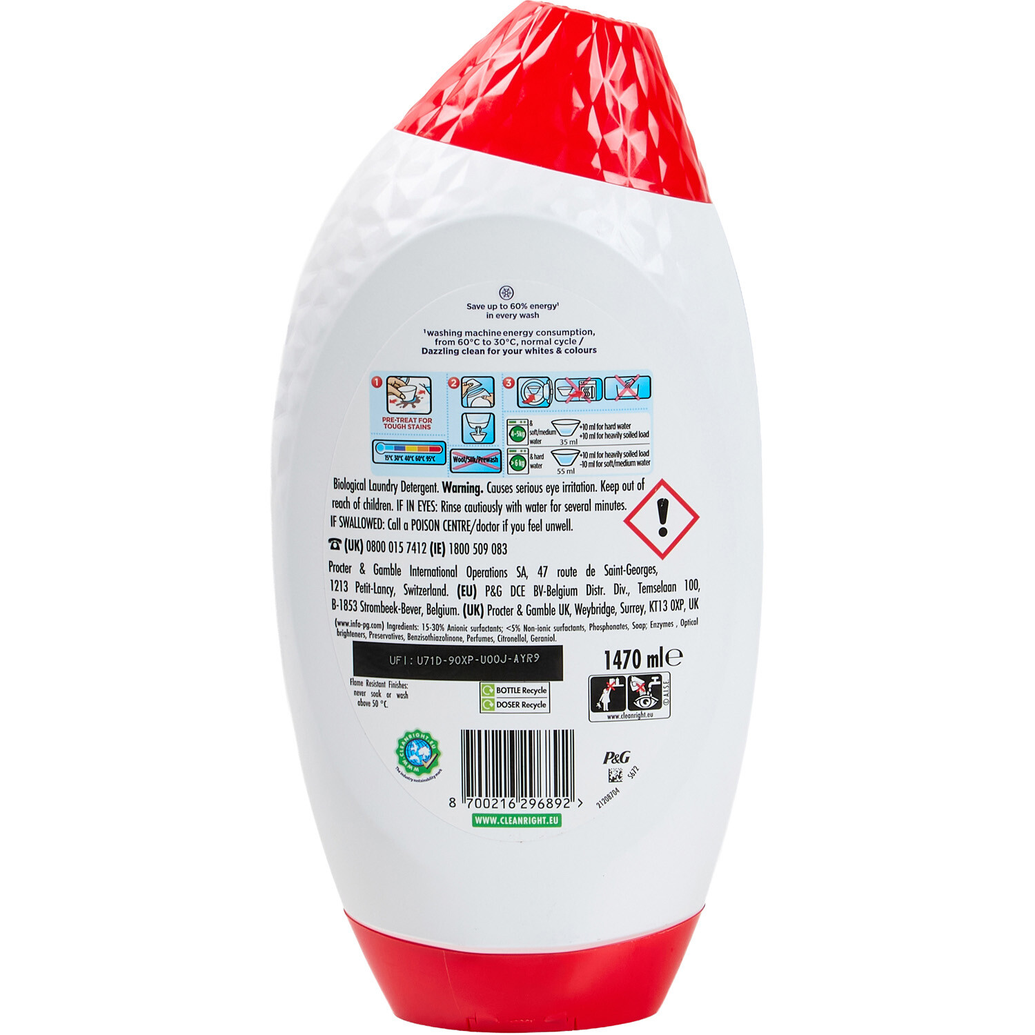 Daz Whites and Colours Laundry Detergent Gel Image 2
