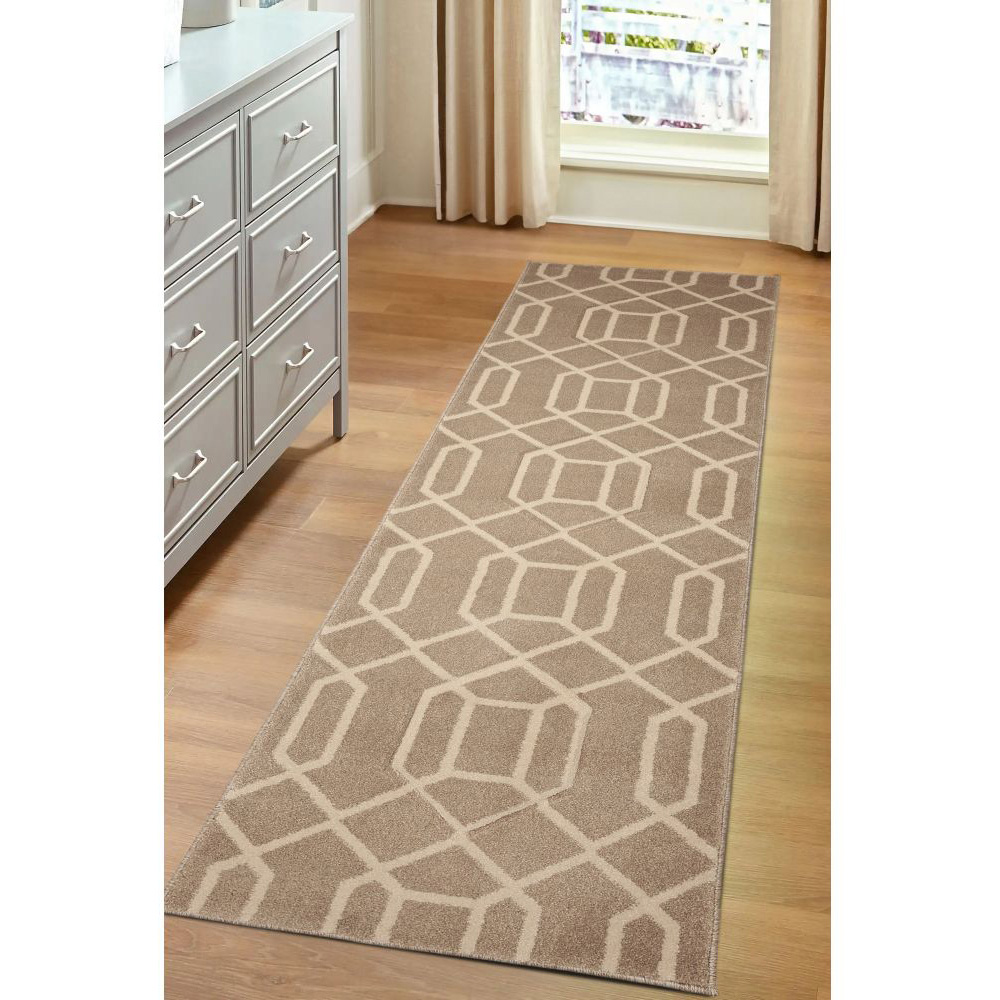 Homemaker Newport Natural Lattice Runner 60 x 200cm Image 3