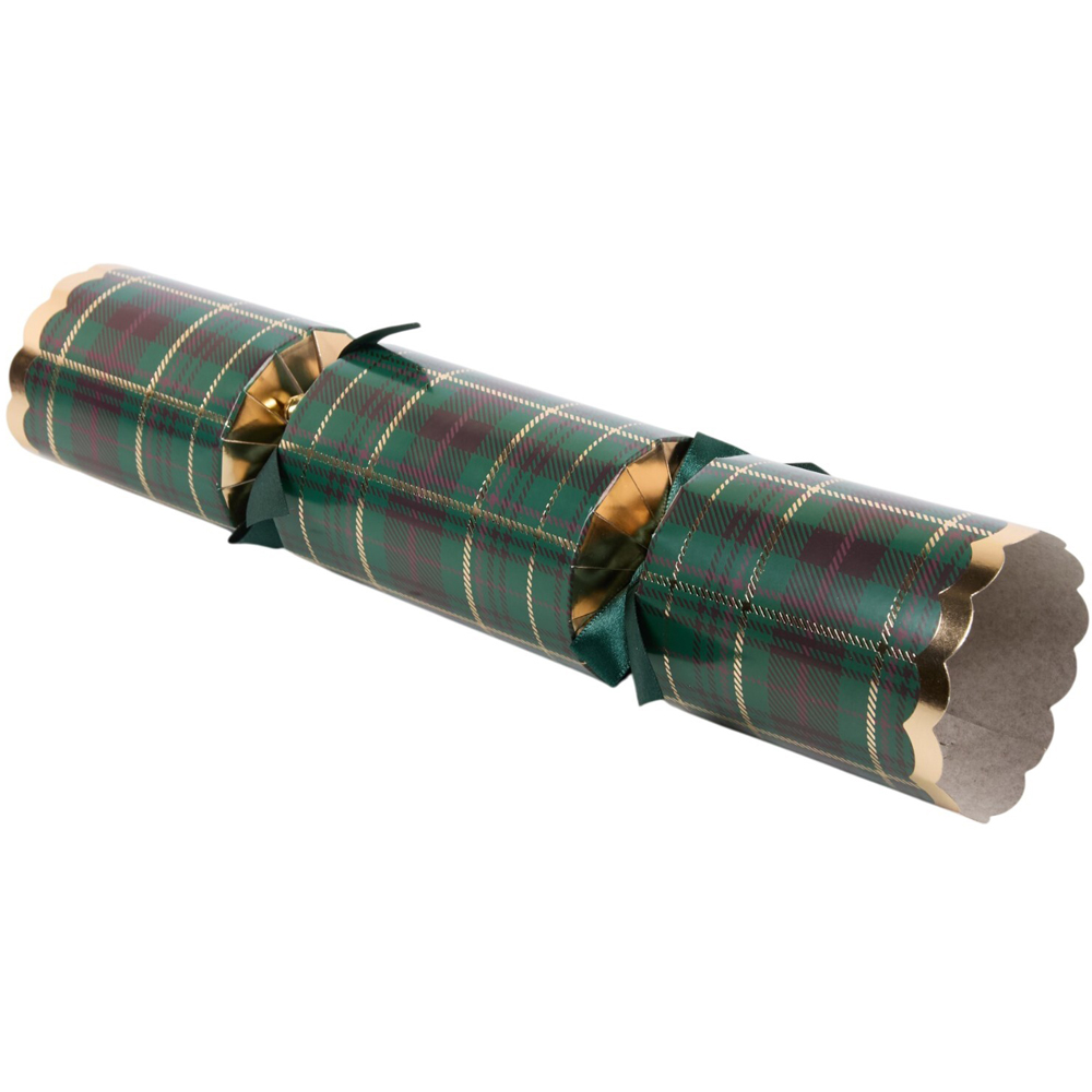 Pack of 6 Burgundy Tartan Deluxe Crackers Image 3