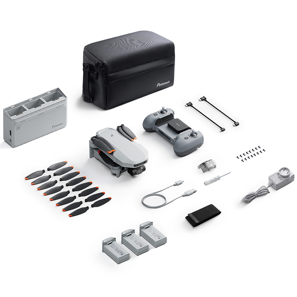 Potensic Atom 2 Grey Camera Drone Fly More Kit Image 2