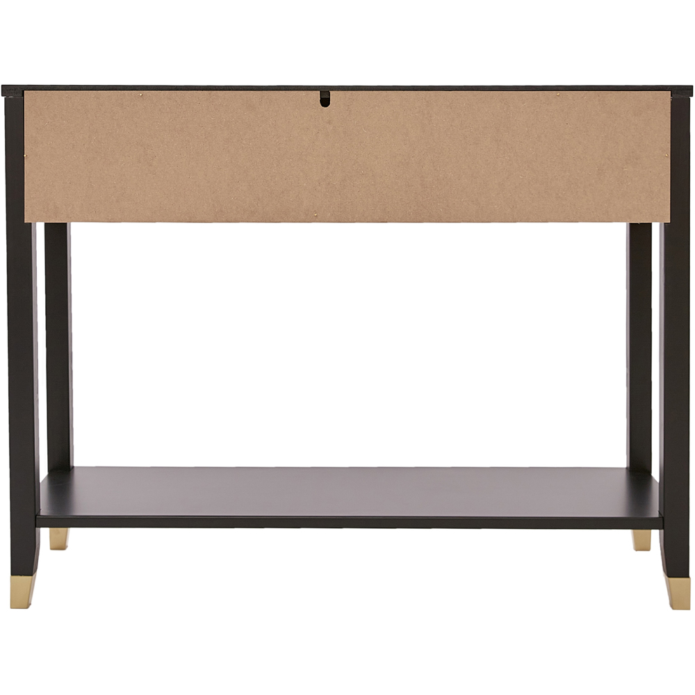 Palazzi 2 Drawers Black Console Table Image 4