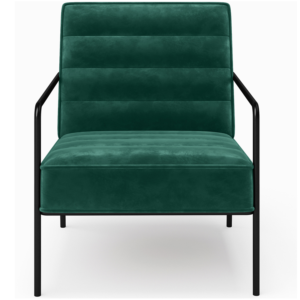 Dorel Bookham Green Velvet Accent Chair Image 3