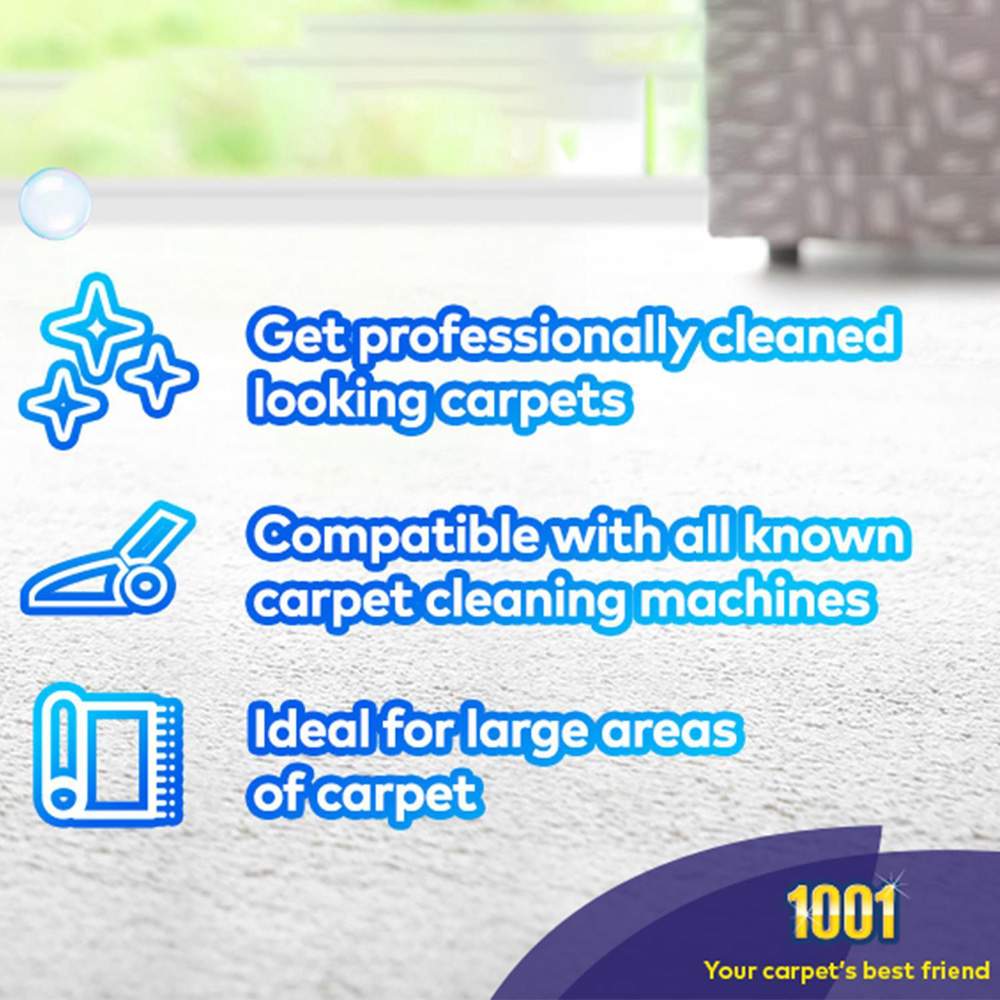 1001 Carpet Cleaning Machine Solution 500ml 3 Pack Image 3