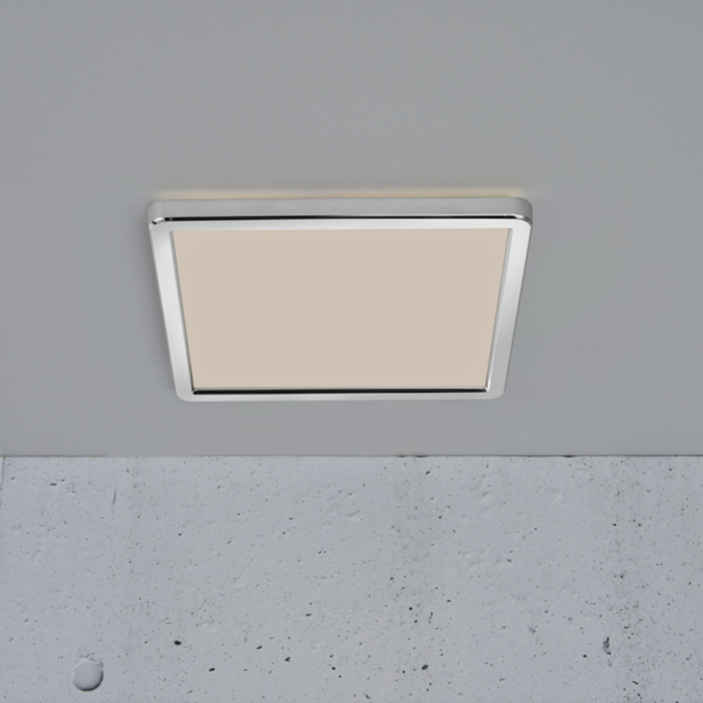 Nordlux Oja 29 Square Chrome Ceiling Light Image 2