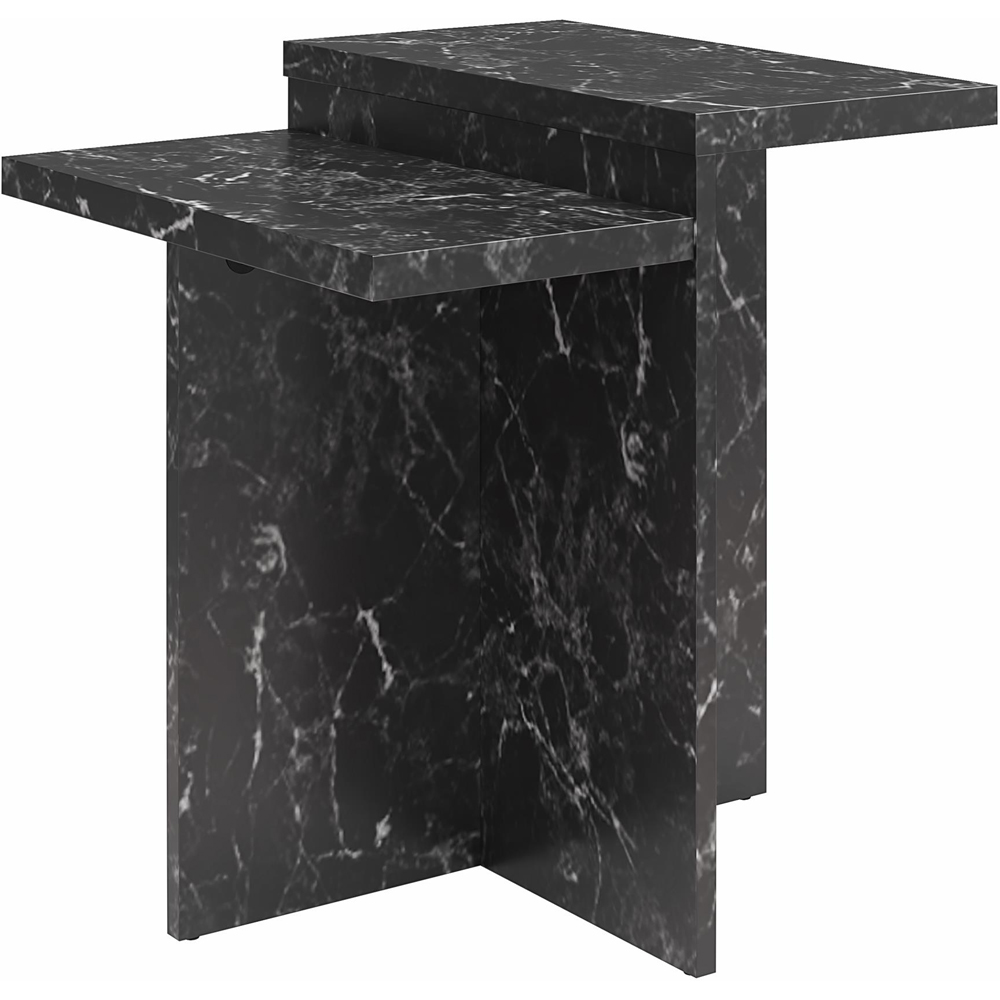 Dorel Home Brielle Black Faux Marble Accent Table Image 6