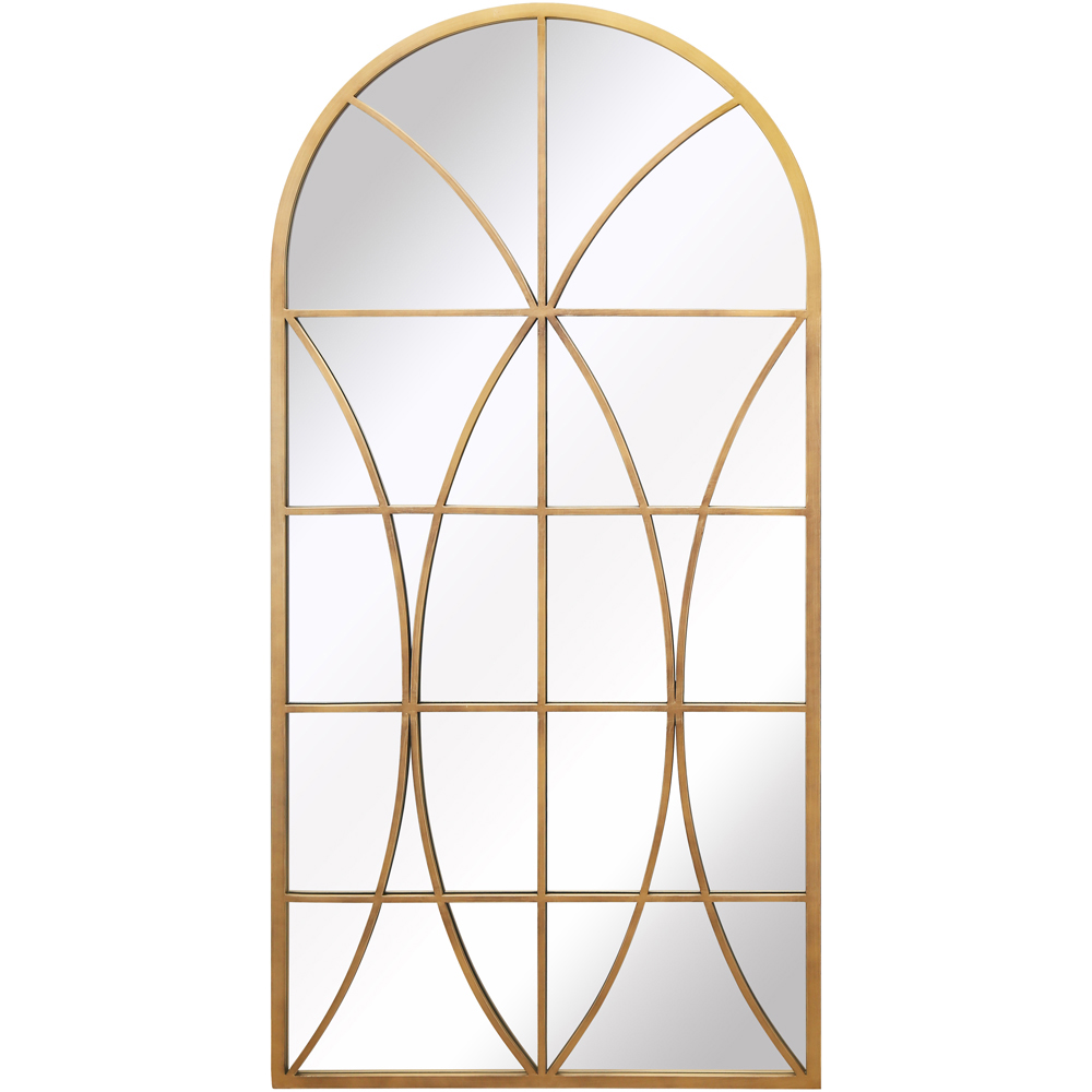 Charles Bentley Madrid Gold Arched Wall Mirror Image 1