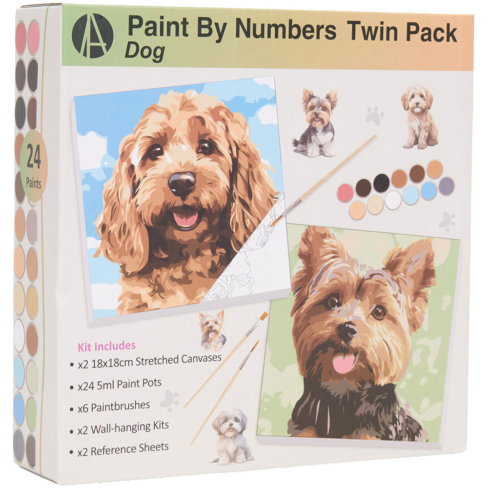 Dog or Cat Paint By Numbers Twin Pack Image 6