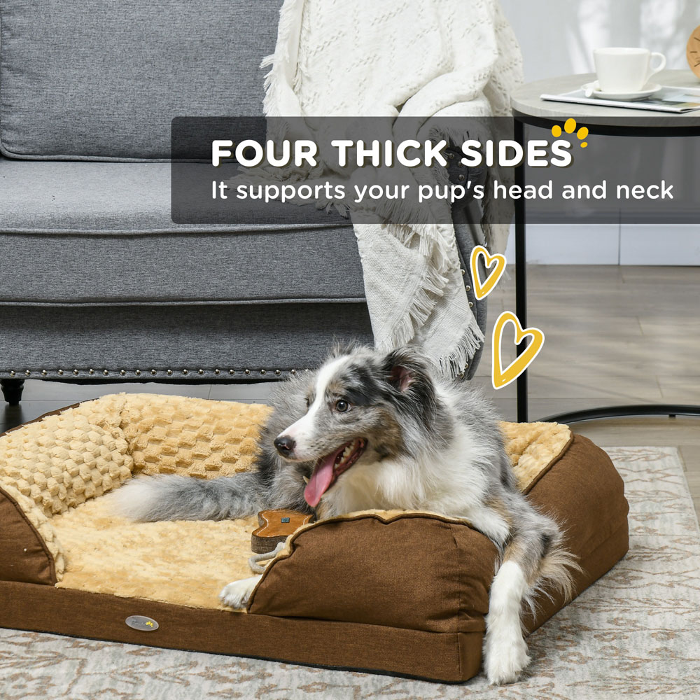 PawHut Brown Medium Dog Bed Image 5