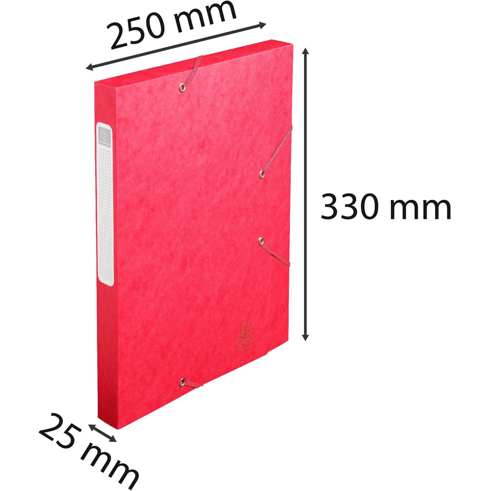 Exacompta Red Pressboard A4 Box File 25mm 25 Pack Image 9