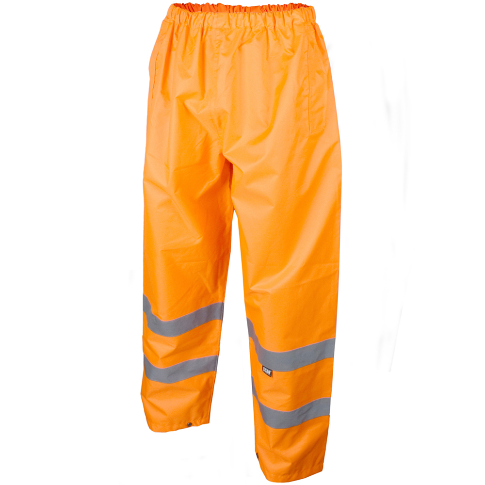Scan Hi Visibility Motorway Trouser Medium Orange Image 1