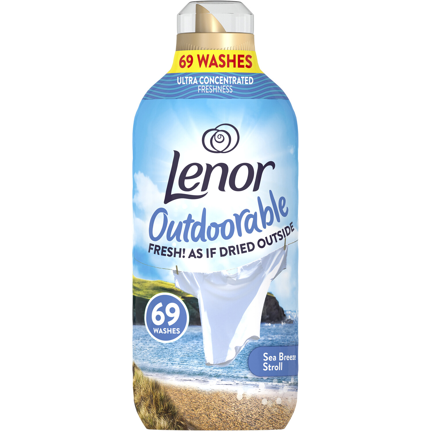 Lenor Outdoorable Fresh Fabric Conditioner 966ml Sea Breeze Stroll Image 2