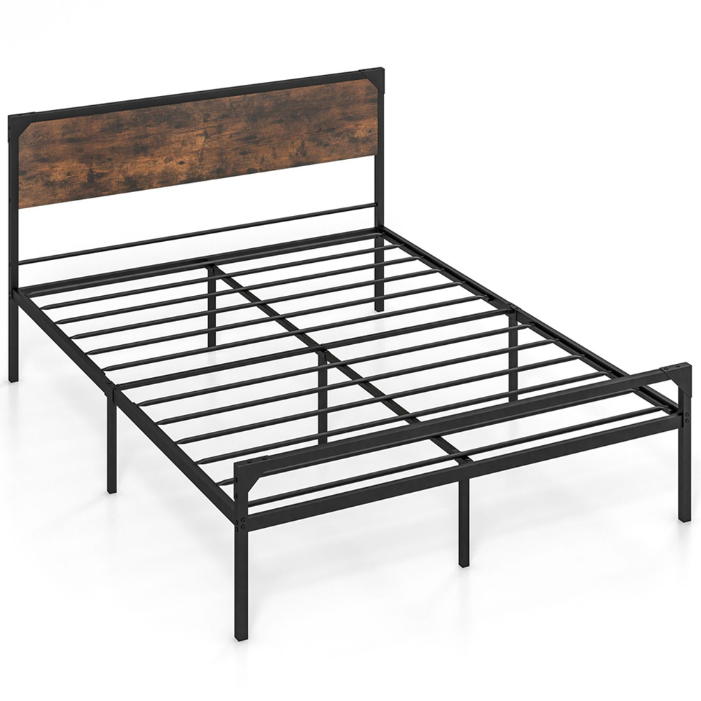 Costway King Metal Platform Bed Frame with 9 Support Legs Image 2