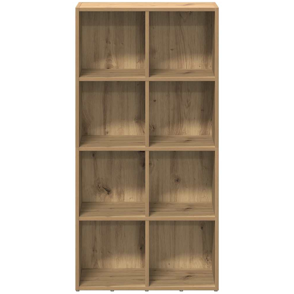 vidaXL 8 Shelf Artisanal Oak Bookcase Image 3