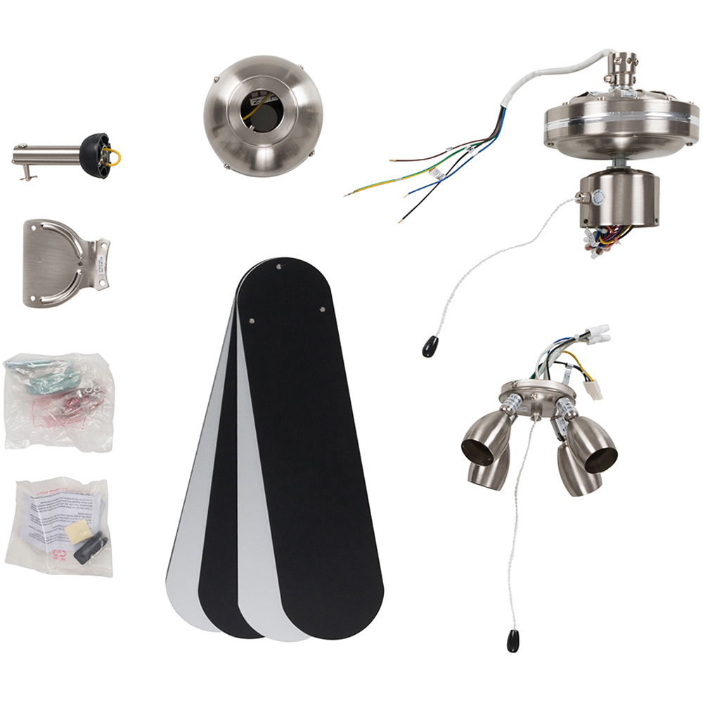ValueLights Scimitar Ceiling Fan with Spotlights 42 inch Image 7