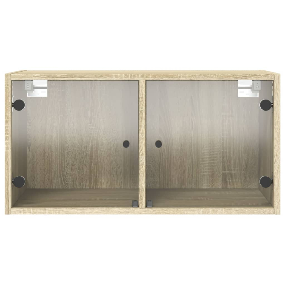 vidaXL 2 Door Sonoma Oak Wall Cabinet Set of 2 Image 7