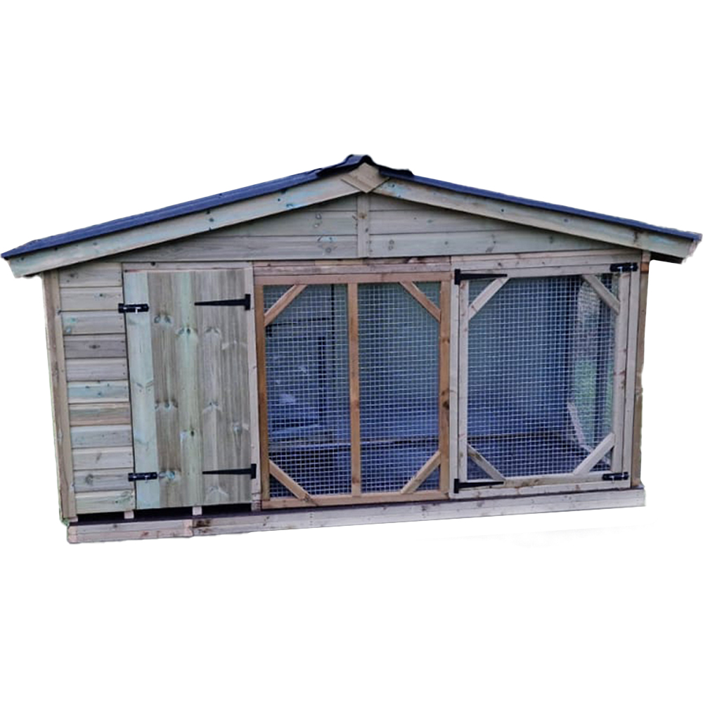 Benchmark Apex Roof Single Dog Kennel 4 x 8ft Image 1