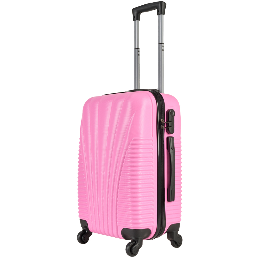 SA Products Hot Pink Hardshell Airline Approved Cabin Suitcase Image 1