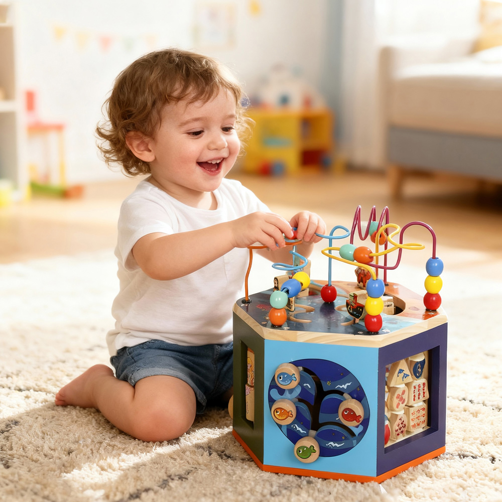 Tommy Toys AIYAPLAY 6-in-1 Toddler Activity Cube Image 2