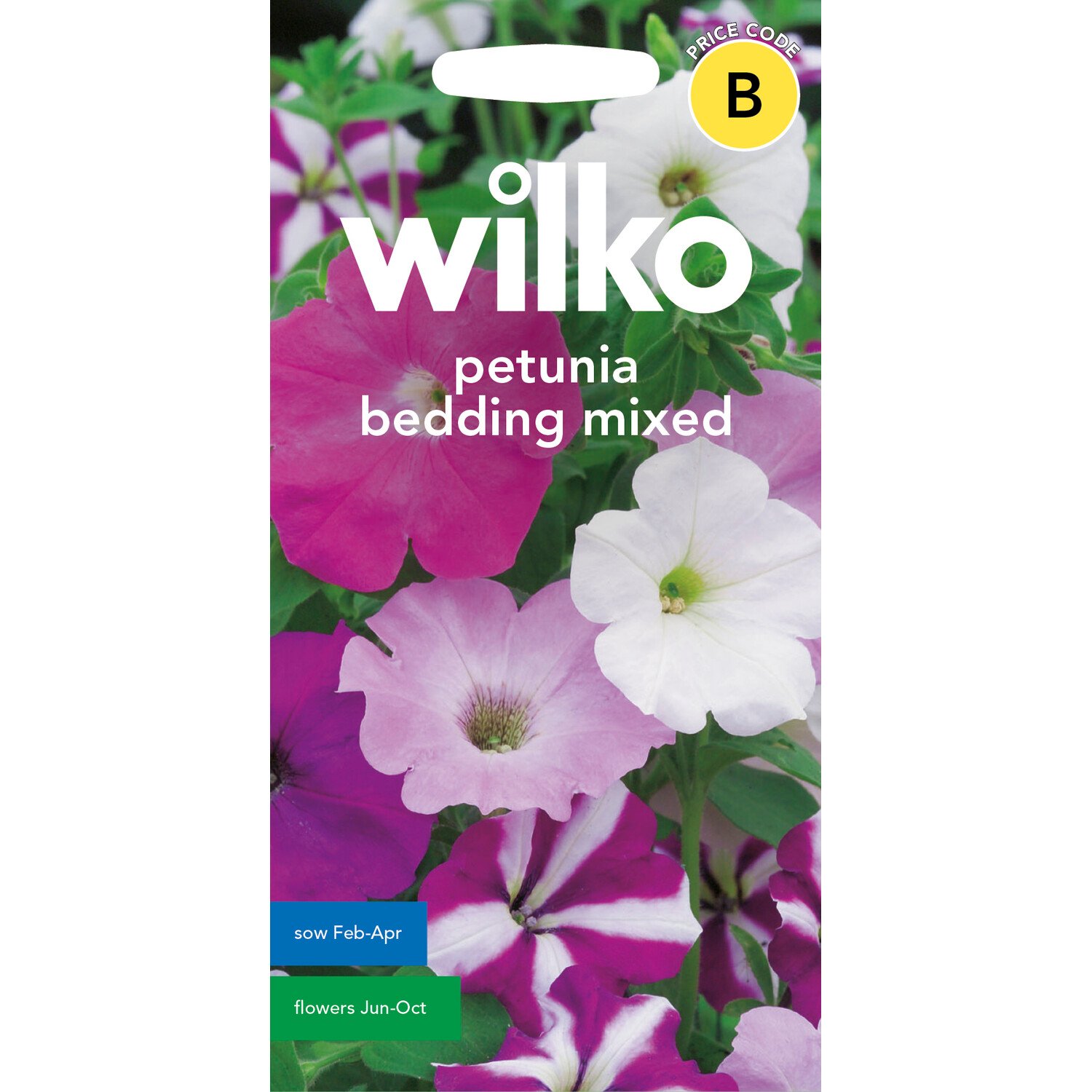 Wilko Petunia Bedding Mix Seeds and White Image 1