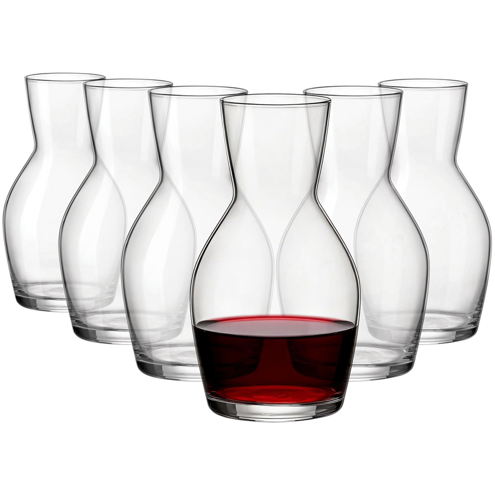 Bormioli Rocco Ypsilon Clear Glass Wine Carafes 500ml 6 Pack Image 1