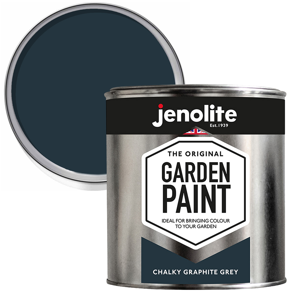 Jenolite Garden Paint Graphite Grey 1L Image 1