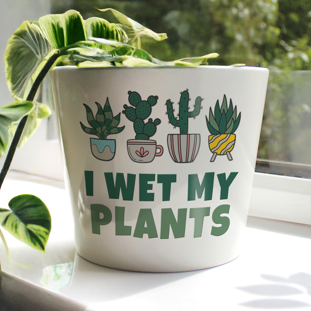 Personalised Memento Company Personalised Big Text Large Plant Pot 15cm Image 3