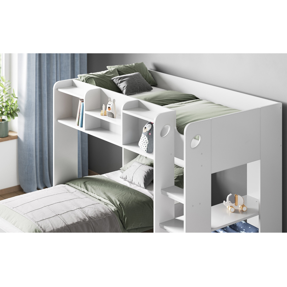Flair Wizard Single White L Shape Bunk Bed Image 2
