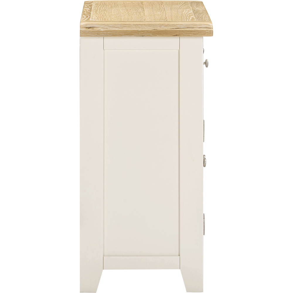 Seconique Windsor 2 Door 2 Drawer Ivory and Oak Sideboard Image 5