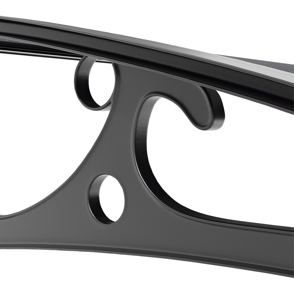 Living and Home Dark Grey Curved Door and Window Canopy 1.6 x 1.0m Image 3