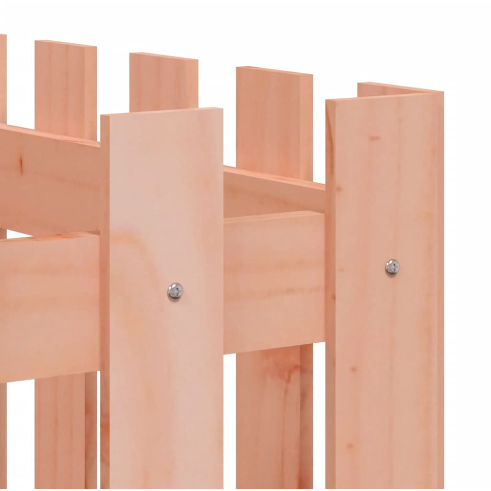 vidaXL Natural Douglas Wood Fence Design Raised Garden Bed 70 x 50 x 150cm Image 6