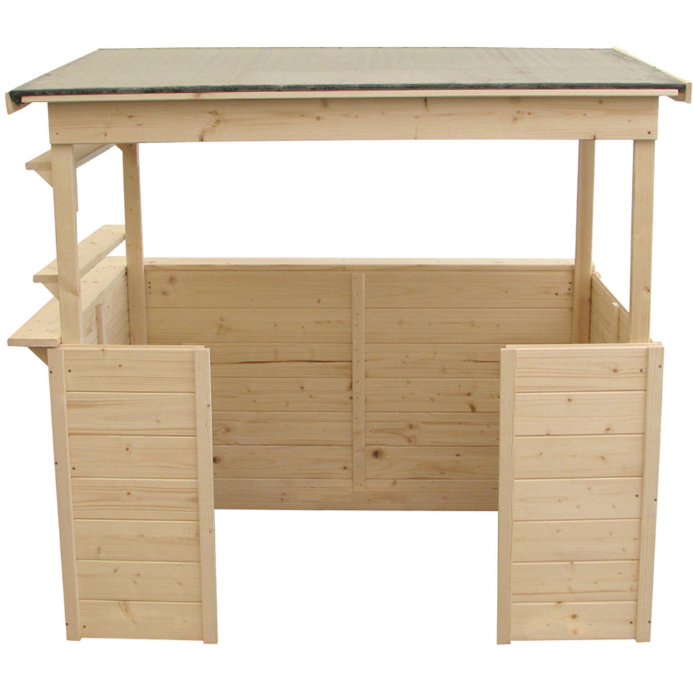 Soulet Playa 4 x 3ft Kids Wooden Market Stall Playhouse Image 3