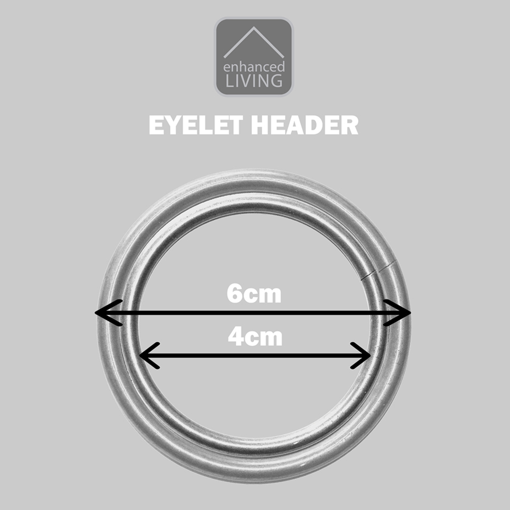 Enhanced Living Austin Natural Blackout Eyelet Thermal Curtains 117 x 183cm Image 8