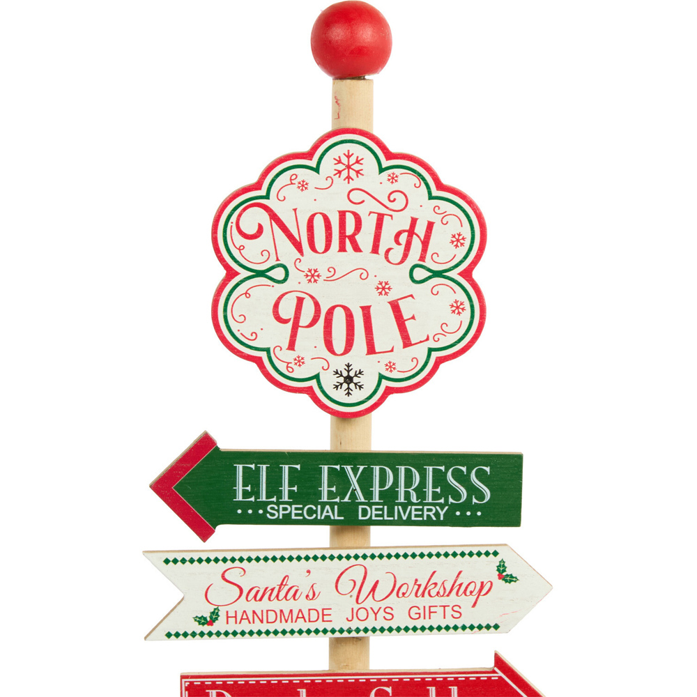Wooden North Pole Stand Image 3