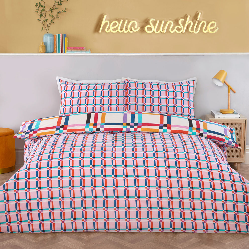 Tate Check Duvet Set Single Image 2