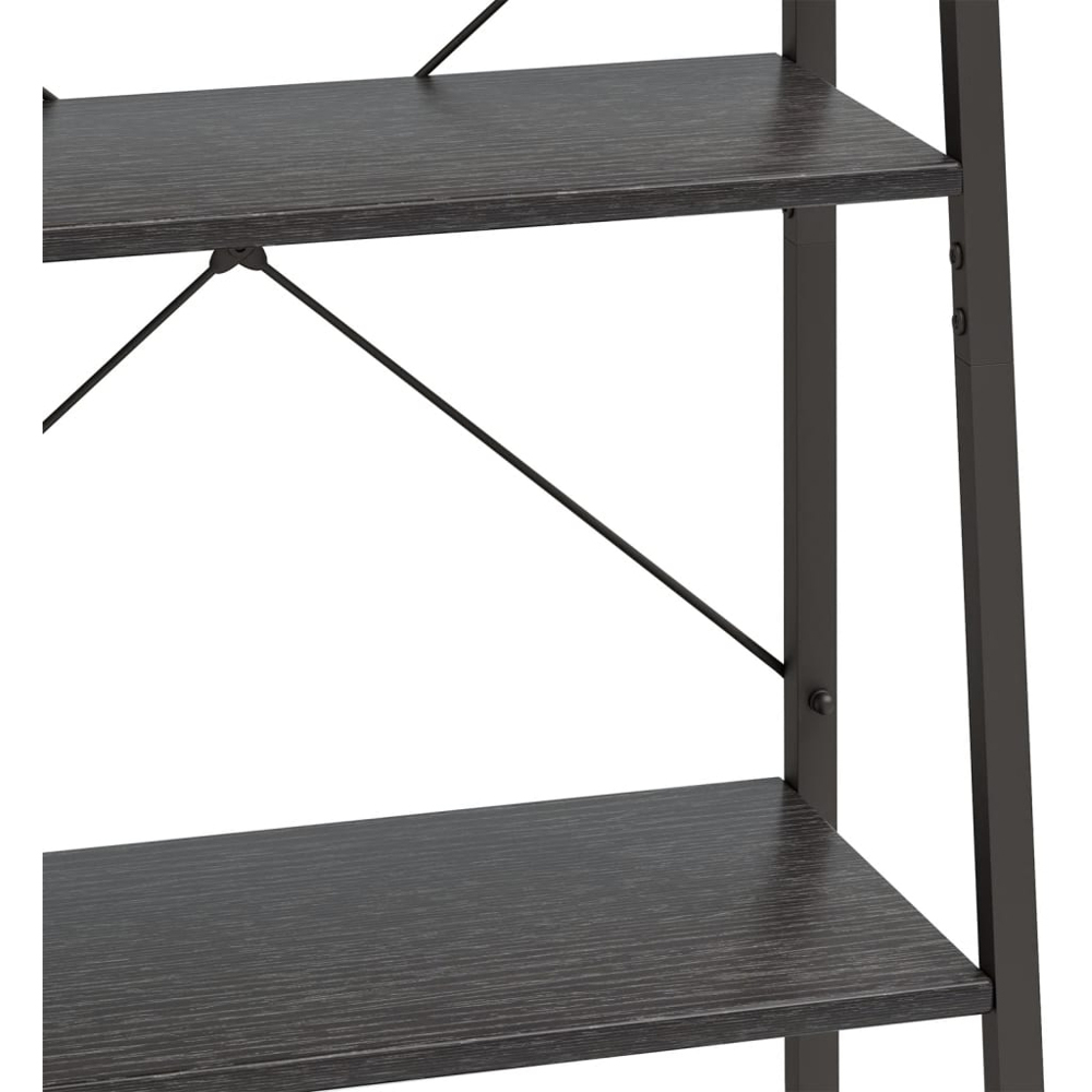 vidaXL 5-Tier Black Standing Shelf Image 6