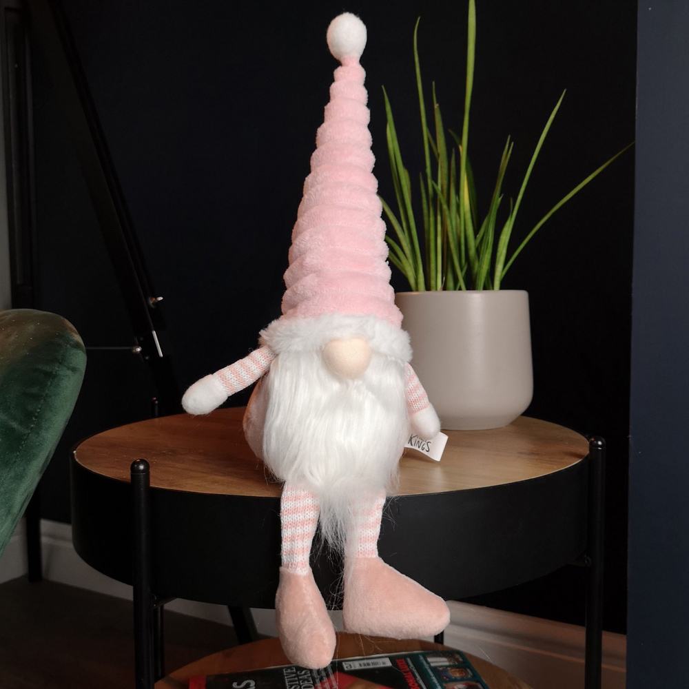 Samuel Alexander Pink Plush Sitting Gonk Christmas Decoration 44cm Image 2