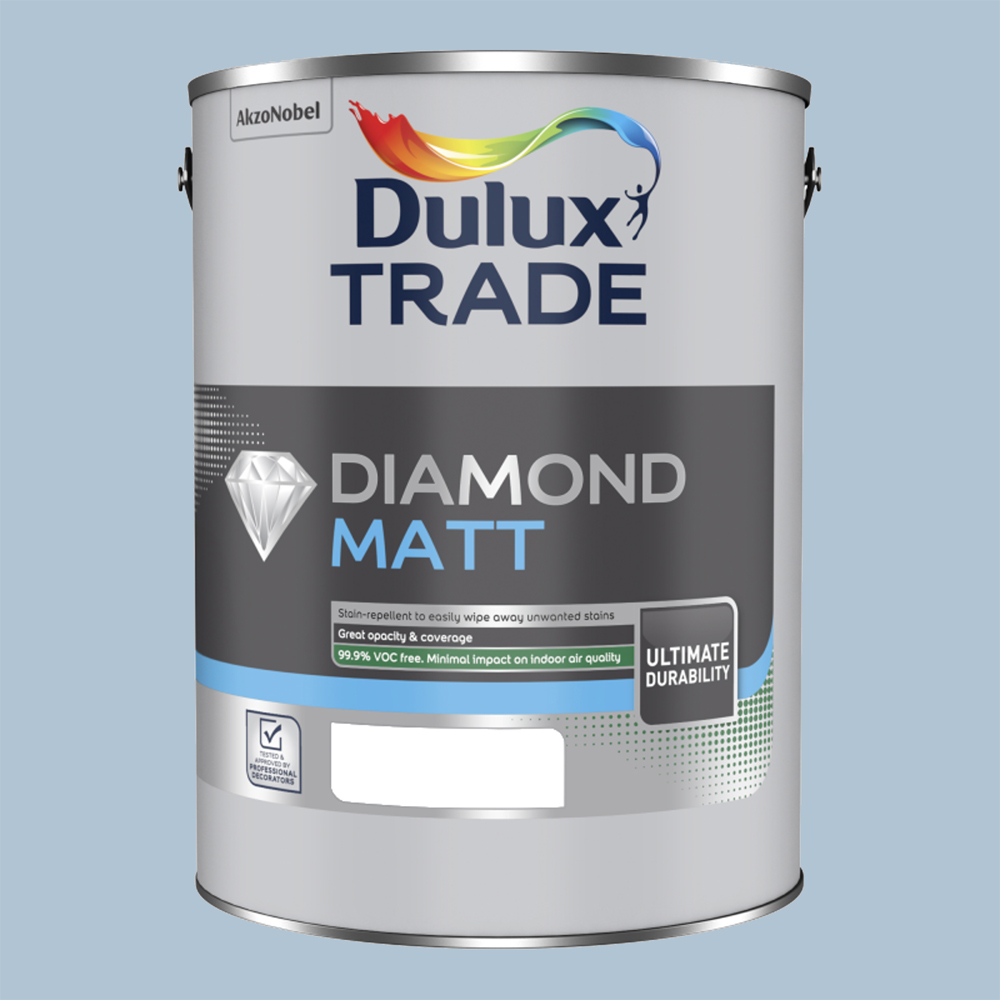 Dulux Trade Bright Skies Walls and Ceilings Diamond Matt Paint 5L Image 2