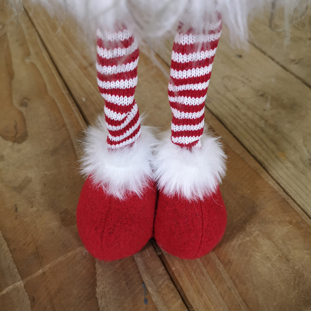 Samuel Alexander Red Patterned Nordic Gnome Gonk Christmas Decoration 66cm Image 4