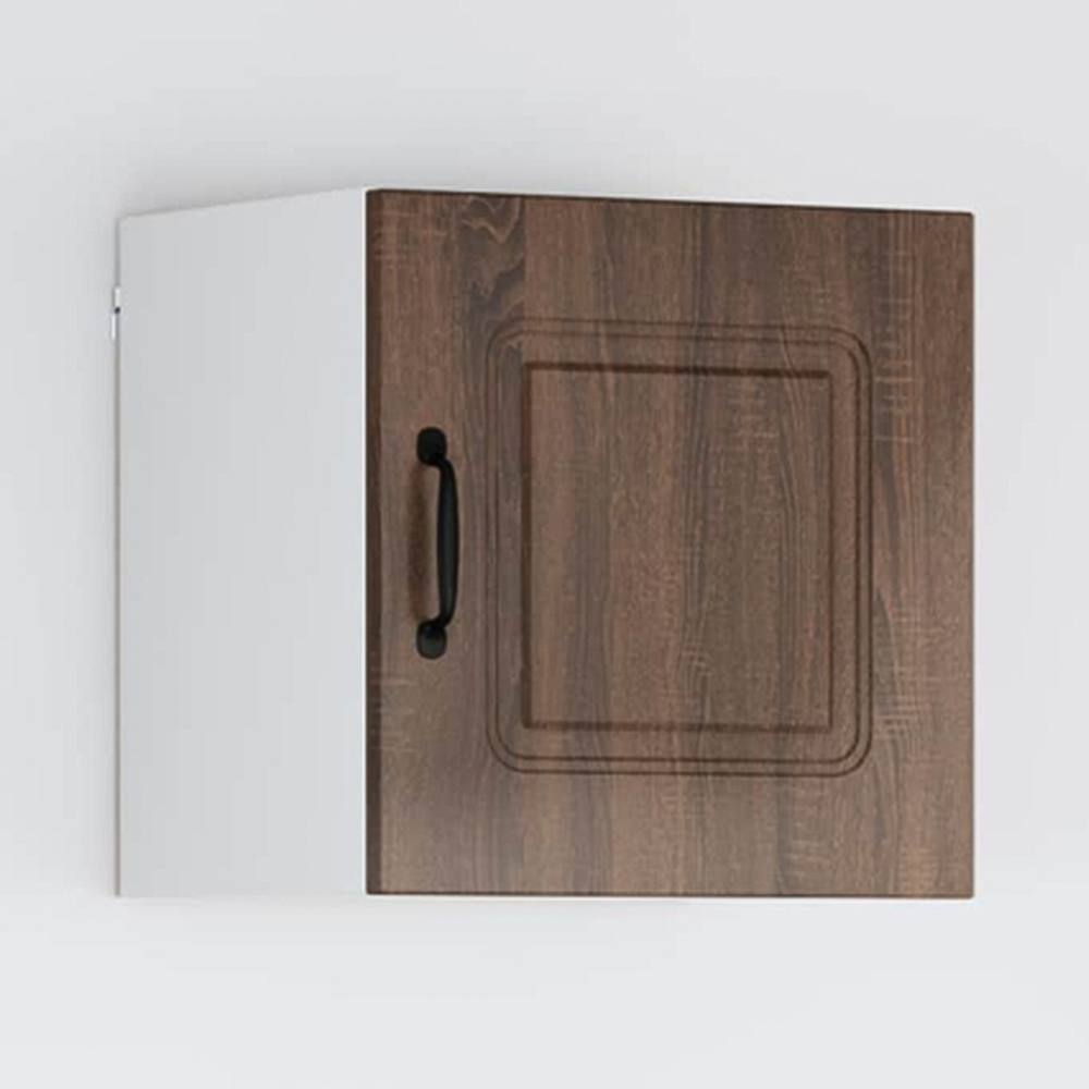 vidaXL Kalmar Single Door Brown Oak Wall Mounted Square Kitchen Cabinet Image 1