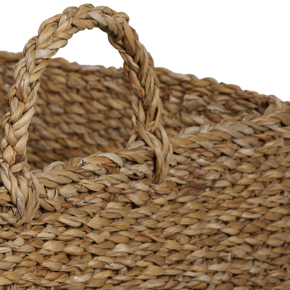 Set of 2 Square Bohomian Seagrass Baskets - Natural Image 4
