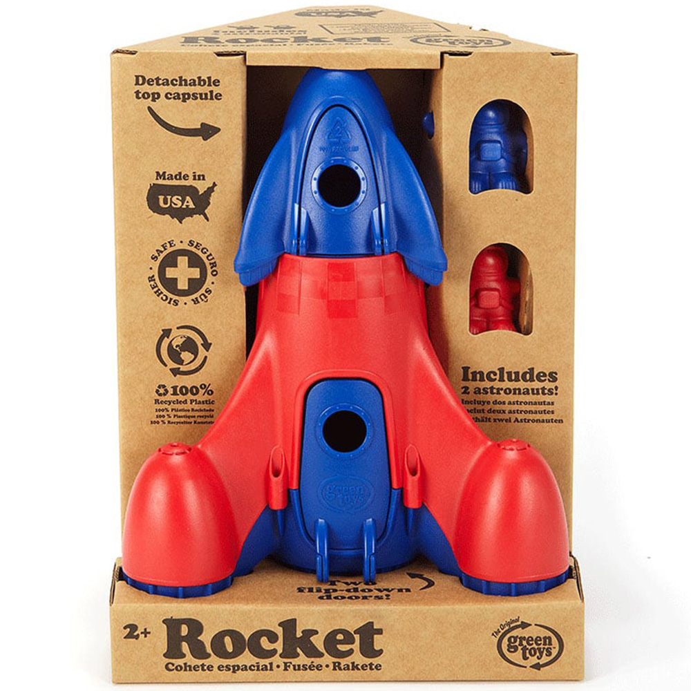 BigJigs Toys Green Toys Rocket Toy Image 4